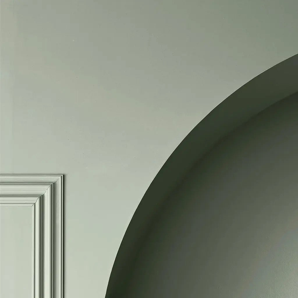 WHIRL Sage green Paint by Graham & Brown