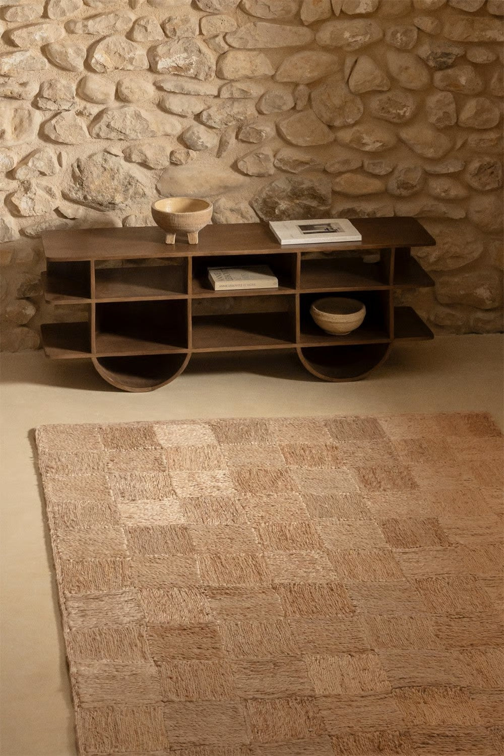 OLIVARION jute rectangular rug by Sklum