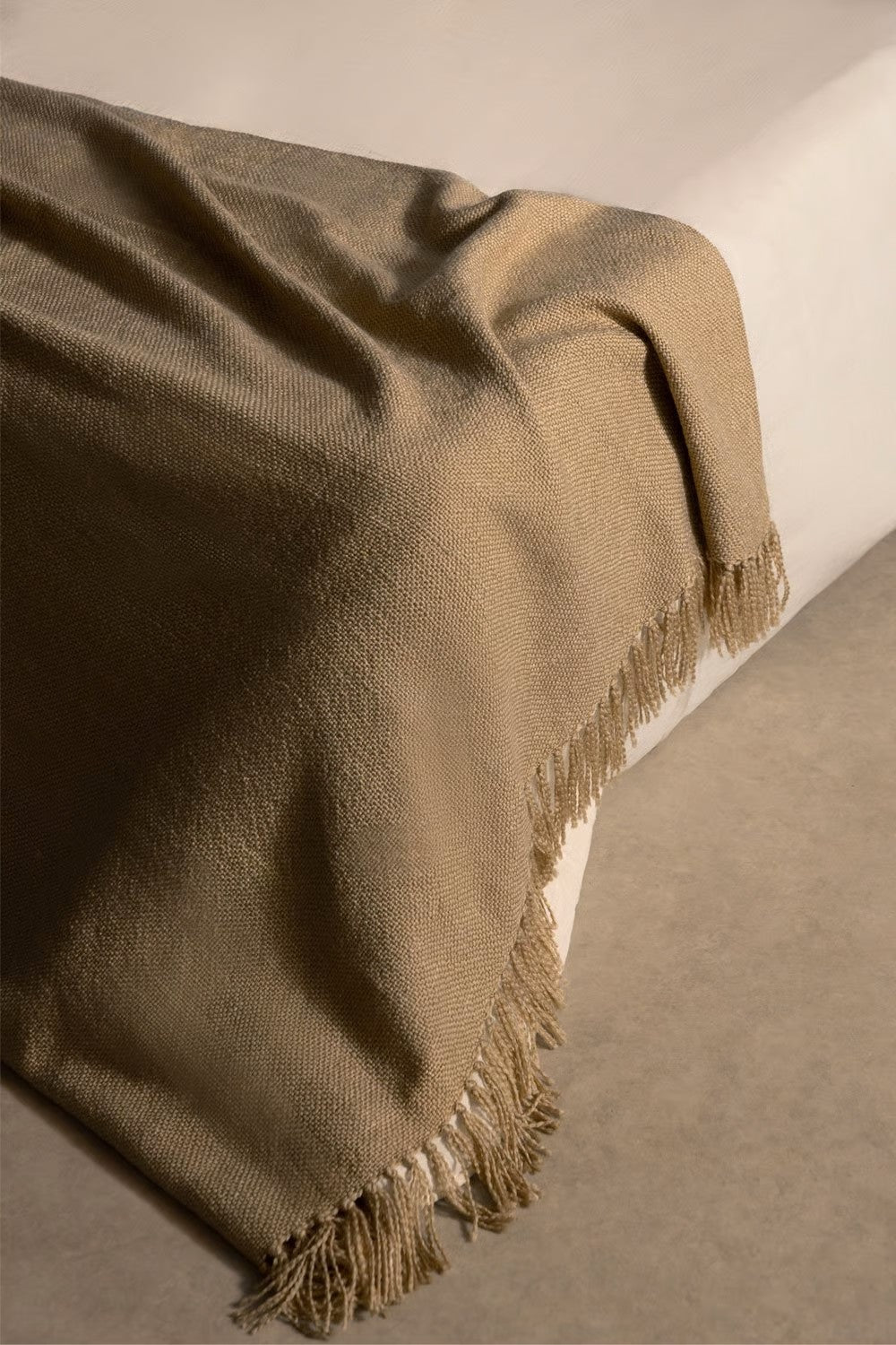 MAIDINA chenille plaid blanket by Sklum